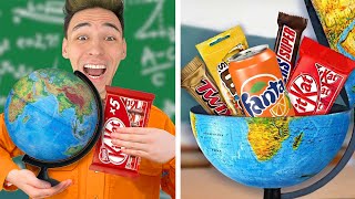 10 Möglichkeiten SNACKS in die SCHULE mitzunehmen  Challenge [upl. by Nnylrahc]