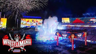 WrestleMania 37 set reveal at Raymond James Stadium [upl. by Elocaj]