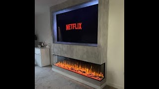 40 Modern Electric Fireplace with TV Wall Mount Unit Ideas for 2021 [upl. by Ynohtnaed]