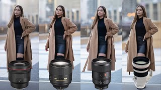 The ULTIMATE PORTRAIT LENS comparison 85mm 12 105mm 14 135mm 18 and 200mm F2 [upl. by Saylor]