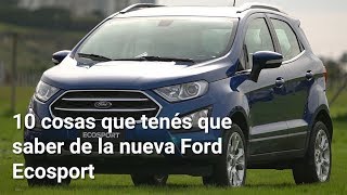 10 cosas que tenés que saber de la renovada Ford Ecosport 🚙  Autocosmos [upl. by Betta]