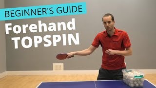 Beginners guide to forehand topspin [upl. by Ancilin]