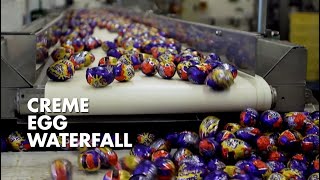 Inside Cadbury CREME EGG WATERFALL [upl. by Eytak]