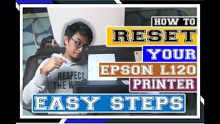 HOW TO RESET EPSON L120 PRINTER Printer Ink Pad is at the end of its service life [upl. by Aineval]