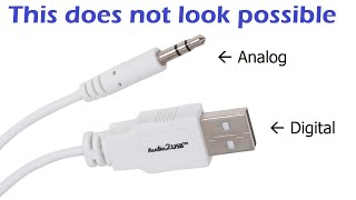 A cable that converts analog audio to digital  ClearClick Audio2USB [upl. by Eniowtna]