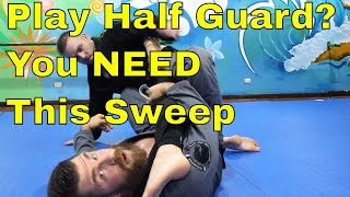 This BJJ Half Guard Sweep is So Effortless You Might Giggle [upl. by Junno3]