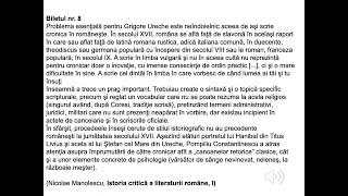 ”Istoria critică a literaturii române” N Manolescu BAC Limba română oral situația de comunicare [upl. by Jeth]