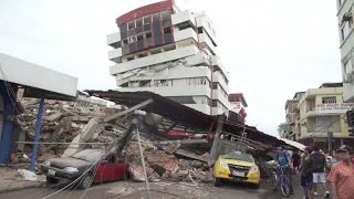 Los destrozos en Manabí epicentro del sismo en Ecuador [upl. by Keel]