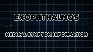 Exophthalmos Medical Symptom [upl. by Aksehcnarf]