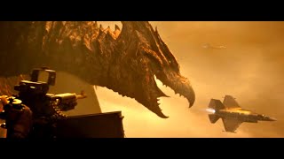 GODZILLA 2  Rodan Escena  Aviones  Ghidorah  Latino [upl. by Claresta829]