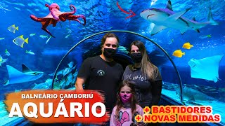 AQUÁRIO DE BALNEÁRIO CAMBORIÚ VISITA COMPLETA MEDIDAS DE PROTEÇÃO E BASTIDORES DO OCEANIC AQUARIUM [upl. by Naamann]