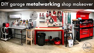 DIY Garage Metalworking Shop Makeover and Organization  Shop Project [upl. by William233]