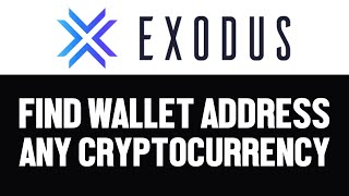 How To Find Your Wallet Address on Exodus Find Bitcoin Wallet Address [upl. by Erbma]