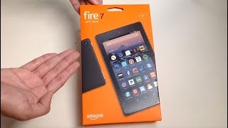 Amazon Fire 7 Tablet With Alexa 2017 Unboxing [upl. by Nohsav810]