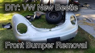 19982011 VW New Beetle Front Bumper Removal  Updates [upl. by Ainad]