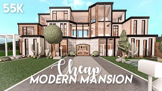 Cheap modern mansion  Bloxburg build [upl. by Linda]