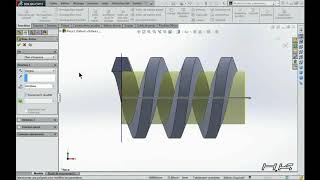 SolidWorks Roue et vis sans fin Tutorial  2 [upl. by Nesahc]