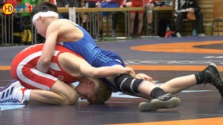 🤼  Wrestling  German Championships 2019 Cadets Freestyle  45kg N Round 1  LAIBLE vs ELISEEV [upl. by Oinotnaesoj]