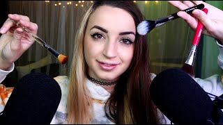 ASMR  Double Ear Mic Scratching and Brushing [upl. by Ruyle]