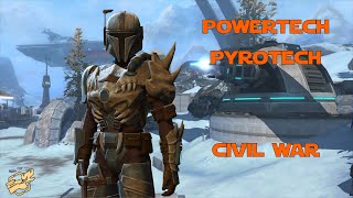 SWTOR  PvP  Powertech Pyrotech  Civil War [upl. by Llerryt110]