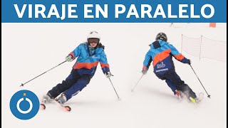 CLASE DE ESQUÍ ⛷  Viraje Elemental PARALELO [upl. by Nosnarb]