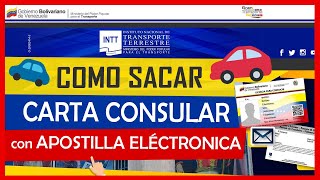 Cómo Solicitar la Carta Consular Licencia Internacional con Apostilla Electrónica 【ACTUALIZADO】 [upl. by Magdau]