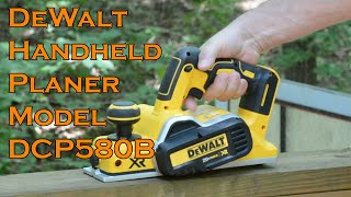 DeWalt Model DCP580B Handheld Planer Review [upl. by Donal]