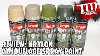 REVIEW Krylon Camouflage Spray Paint [upl. by Hsur]