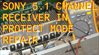 Sony Audio Receiver in Protect mode Repair Fix STRDG720 [upl. by Tandie]