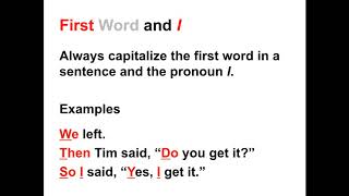 Capitalization Lesson  When to Capitalize in the English Language [upl. by Donahoe]