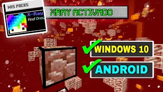 ✅😱BRUTAL EL MEJOR XRAY TEXTURE PACK PARA MINECRAFT BEDROCK 120 QUE EXISTEWINDOWS 10 Y ANDROID [upl. by Reitman]