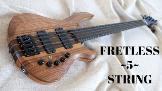 Making a Five String Fretless Bass  Custom Neck Thru [upl. by Zobe308]