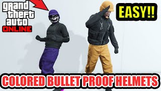 How To Get Colored Bullet Proof Helmets In GTA 5 Online PS4 and PS5 158 [upl. by Ikiv]