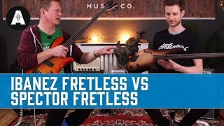 All About The Bass  Fretless Ibanez Vs Spector Fretless [upl. by Treblihp]