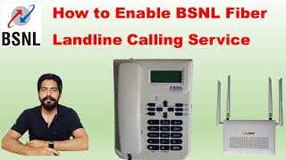 How to Activate BSNL Fiber Landline Voice Calling Service  Voip [upl. by Nowell]