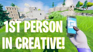 How To Get 1ST PERSON In Fortnite Creative [upl. by Evander625]