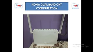 Nokia Dual Band ONT Configuration [upl. by Natfa866]