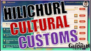 Collecting quotHilichurl Cultural Customsquot Series  4 Volumes  Hilichurlian Studies Expert Achievement [upl. by Ahsined]