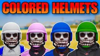 ITS BACK HOW TO GET EVERY COLORED BULLETPROOF HELMET IN GTA 5 ONLINE AFTER PATCH 166 [upl. by Thaddeus92]