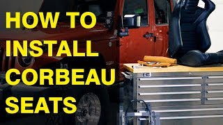 How to Install Corbeau Seats  Seat Bracket Install Instructions [upl. by Kcerred]