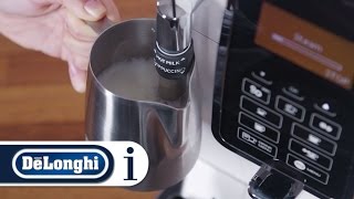 How to make the perfect cappuccino in your DeLonghi Dinamica ECAM 35035W coffee machine [upl. by Kellie208]