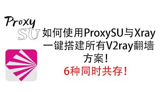 如何使用ProxySU一键搭建Xray服务！所有V2ray方案通吃！6种同时共存！ [upl. by Twedy278]