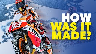 Marc Marquez Rides Motorbike On Ski Slope  How Was It Made  Red Bull [upl. by Meeki]