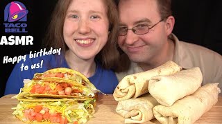 ASMR TACO BELL TACOS amp BURRITOS MUKBANG EATING SOUNDS [upl. by Ytineres]