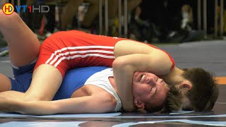 🤼  Wrestling  German Championships 2019 Cadets Freestyle  48kg Round 2  HANKE vs STRAZZUSO [upl. by Niroht897]