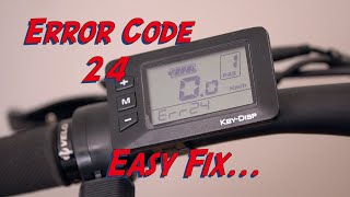 Electric Bike Error Code 24 [upl. by Nnaylrebmik]