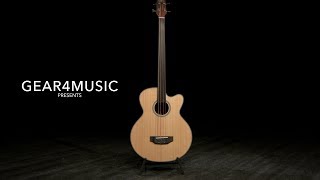 Electro Acoustic Fretless Bass Guitar by Gear4music [upl. by Luann]