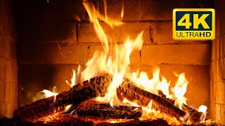 🔥 Crackling Fireplace 4K 12 HOURS Burning Fireplace amp Crackling Fire Sounds Christmas Fireplace [upl. by Akilak597]