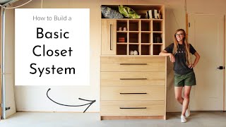 How to Build a Closet SystemDrawers Cubbies amp BeltTie Rack [upl. by Yrekcaz]