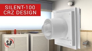 How to install a bathroom extractor fan Silent100 CRZ Design [upl. by Darb]